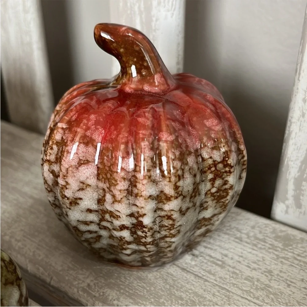 Fall Ceramic Pumpkin Decor Set - 3pc  🍃🆕🍃